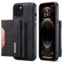 DG.Ming 2v1 Кейс с подвижен магнитен портфейл за iPhone 15 - черен