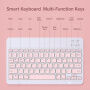 Безжични Bluetooth клавиатура - жълта