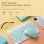 Безжични Bluetooth клавиатура - синя