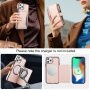2в1 отделящ се флип калъф с MagSafe, портфейл и каишка за iPhone 12 Pro Max - розов