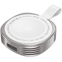 Toocki TW15 mini преносимо безжично зарядно устройство за Apple Watch - 2,5W - сребристо