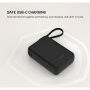 FIXED Zen 20 Loop външна батерия с интегриран кабел USB-C и портове USB-C / USB-A - 20 000 mAh - черна