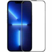 Rurihai закалено антирефлексно 2.5D стъкло с черна рамка за iPhone 13 Pro Max / 14 Plus