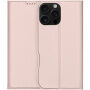 Сгъваем калъф DUX DUCIS Skin Pro за iPhone 16 Pro Max - розово-златен