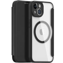 DUX DUCIS Skin X флип калъф с MagSafe за iPhone 14 - черно