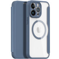 DUX DUCIS Skin X флип калъф с MagSafe за iPhone 14 Pro Max - тъмно син