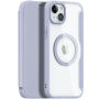 DUX DUCIS Skin X флип калъф с MagSafe за iPhone 15 Plus - лилаво