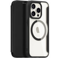 DUX DUCIS Skin X флип калъф с MagSafe за iPhone 15 Pro Max - черно