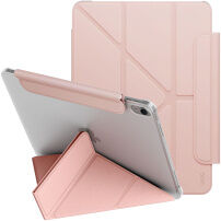 UNIQ Camden Lite калъф с оригами стойка и място за Apple Pencil за iPad Air 11" (2024-2026) - розов