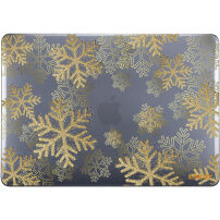 ENKAY гланциран прозрачен капак за MacBook Pro 13" (A1706 / A1708 / A1989 / A2159) - снежинки