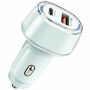 P78 зарядно за кола с портове USB-C / USB-A - 55W - ментова