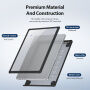 DUX DUCIS LCGM Series лъскав прозрачен Кейс за MacBook Pro 16" (A2485 / A2780 / A2991 / A3186 / A3403 / A3428 / A3429) - черен