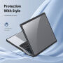 DUX DUCIS LCGM Series лъскав прозрачен Кейс за MacBook Pro 16" (A2485 / A2780 / A2991 / A3186 / A3403 / A3428 / A3429) - черен