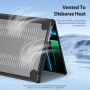 DUX DUCIS LCGM Series лъскав прозрачен Кейс за MacBook Pro 16" (A2485 / A2780 / A2991 / A3186 / A3403 / A3428 / A3429) - черен