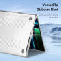 DUX DUCIS LCGM Series лъскав прозрачен Кейс за MacBook Pro 16" (A2485 / A2780 / A2991 / A3186 / A3403 / A3428 / A3429) - прозрачен