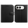 Калъф тип флип от PU кожа за iPhone Duo - черен