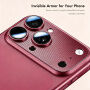 ENKAY Закалено стъкло с метална рамка за защита на лещите на камерата за iPhone 18 Pro - винено