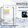 Imak закалено 2.5D стъкло с черна рамка за преден дисплей за iPhone Duo