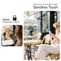 Imak закалено 2.5D стъкло с черна рамка за преден дисплей за iPhone Duo