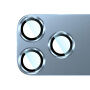 Rurihai Закалено стъкло с метална рамка за защита на лещите на камерата за iPhone 18 Pro - синьо