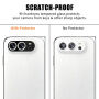 Закалено стъкло с рамка за защита на лещите на задната камера за iPhone Duo - чернo