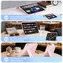 XDcase Y-fold Калъф с origami Стойка и място за Apple Pencil за iPad Air 4 (2020) / Air 5 (2022) / Air 11" (2024-2026) - тъмносин