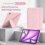 XDcase Y-fold Калъф с origami Стойка и място за Apple Pencil за iPad Pro 12,9" (2018-2022) - тъмносин