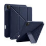 XDcase Y-fold Калъф с origami Стойка и място за Apple Pencil за iPad Pro 11" (2018-2022) - тъмносин