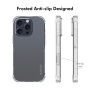 ENKAY прозрачен Кейс със подсилени ъгли за iPhone 16 Pro Max - прозрачен
