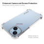 ENKAY прозрачен Кейс с подсилени ъгли за iPhone 15 Plus - прозрачен