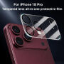 XDcase Закалено стъкло за защита на лещите на задната камера за iPhone 18 Pro - черно