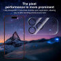 XDcase Закалено стъкло за защита на лещите на задната камера за iPhone 18 Pro - черно