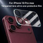 XDcase Закалено стъкло за защита на лещите на задната камера за iPhone 18 Pro Max - черно