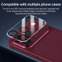 XDcase Закалено стъкло за защита на лещите на задната камера за iPhone 18 Pro Max - черно
