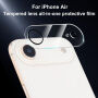 XDcase Закалено стъкло за защита на лещите на задната камера за iPhone Air - черно