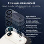 XDcase Закалено стъкло за защита на лещите на задната камера за iPhone Air - черно