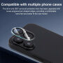 XDcase Закалено стъкло за защита на лещите на задната камера за iPhone 16 / 16 Plus - черно