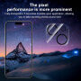 XDcase Закалено стъкло за защита на лещите на задната камера за iPhone 15 / 15 Plus - черно