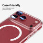 XDcase Закалено стъкло с метална рамка за защита на лещите на камерата за iPhone 18 Pro - черно