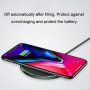 GY-68 изключително тънко алуминиево безжично зарядно за iPhone - червено