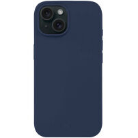 FIXED Story силиконов кейс за iPhone 15 Plus - тъмносин