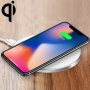 GY-68 изключително тънко алуминиево безжично зарядно за iPhone - сребърно