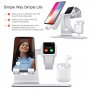 Bestand 3in1 стойка за докинг за iPhone / Apple Watch / AirPods - сребърна
