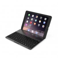 Witspad алуминиев кейс с Bluetooth клавиатура с цветна подсветка за iPad 9,7" (2017/2018) / Pro 9,7" / Air 1 / 2 - черен
