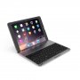 Witspad алуминиев кейс с Bluetooth клавиатура с цветна подсветка за iPad 9,7" (2017/2018) / Pro 9,7" / Air 1 / 2 - черен