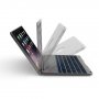 Witspad алуминиев кейс с Bluetooth клавиатура с цветна подсветка за iPad 9,7" (2017/2018) / Pro 9,7" / Air 1 / 2 - черен