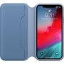 Apple Folio кожен флип калъф за iPhone XS – син като синчец
