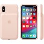 Оригинален Apple заден кейс с батерия за iPhone XS – пясъчно розов