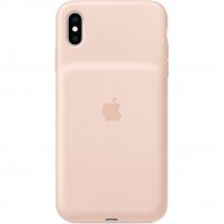 Оригинален Apple заден кейс с батерия за iPhone XS Max - пясъчно розов
