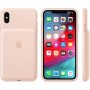 Оригинален Apple заден кейс с батерия за iPhone XS Max - пясъчно розов